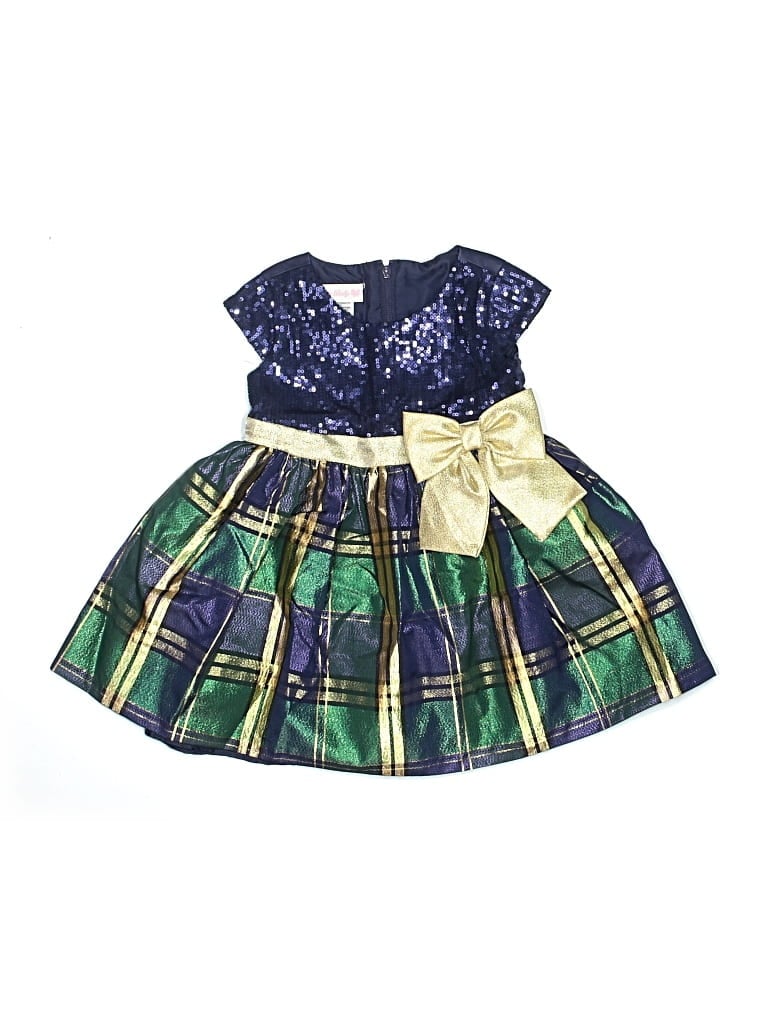 Pre-owned Bonnie Baby Kids' Dress In Blue