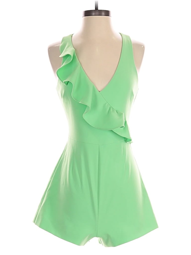 Pre-owned Likely Romper In Green