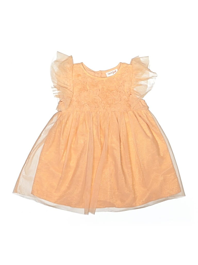 Pre-owned Cat & Jack Kids' Dress In Orange