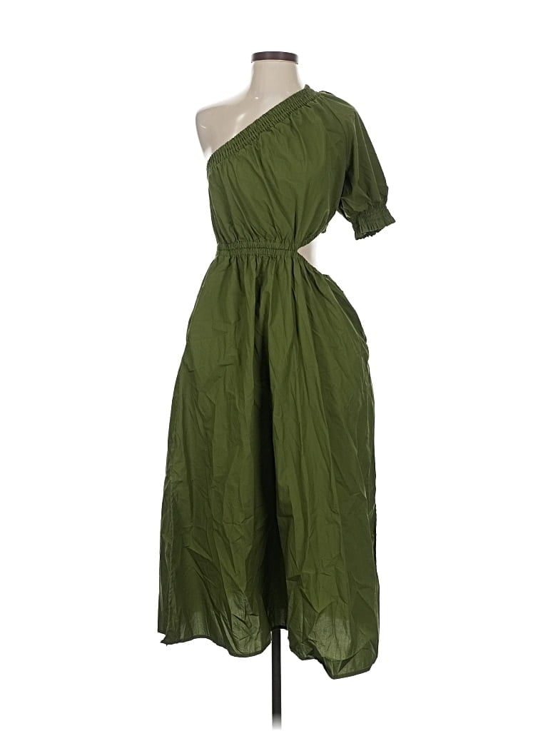 Pre-owned Who What Wear Casual Dress In Green