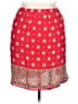 Charter Club 100% Polyester Paisley Red Casual Skirt Size 14 (petite) - photo 2