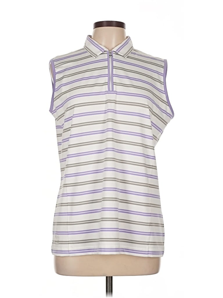 Pre-owned Kate Lord Sleeveless Polo Shirt In Purple