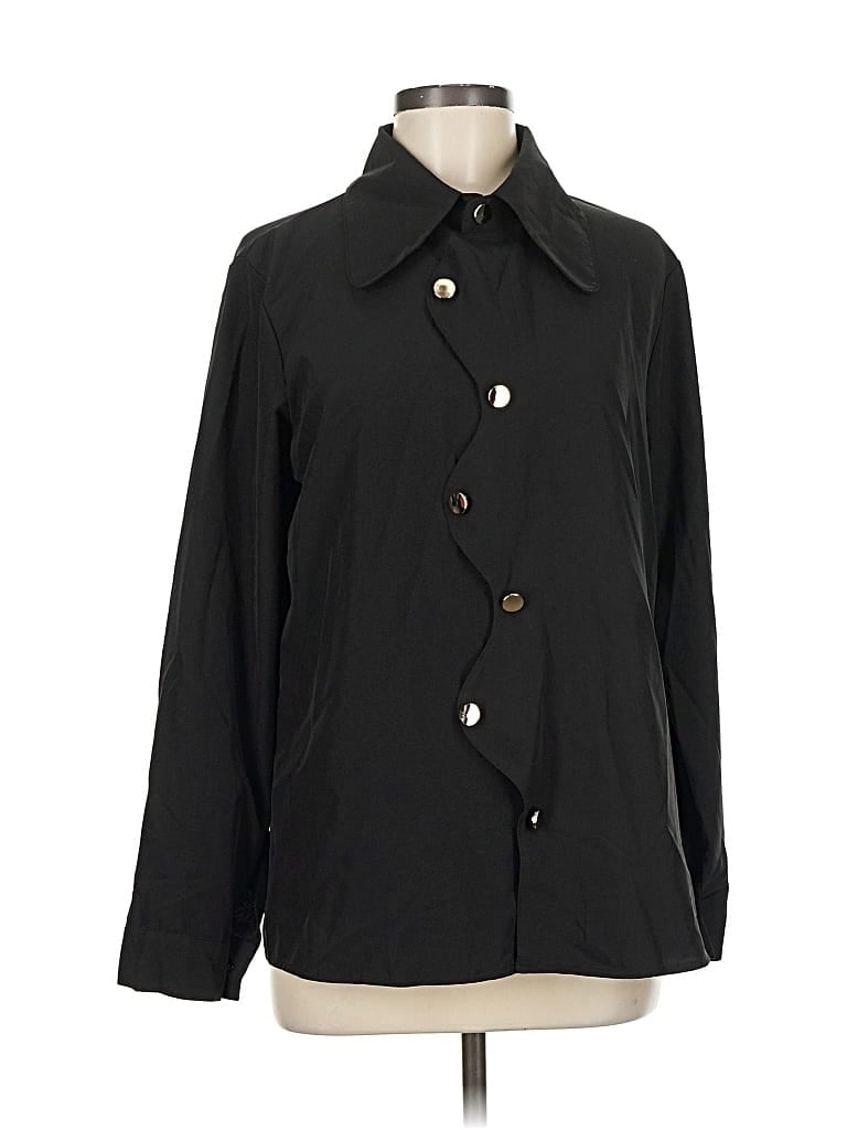 Pre-owned Unbranded Long Sleeve Blouse In Black