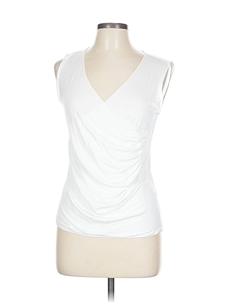 Pre-owned Armani Collezioni Sleeveless T-shirt In White