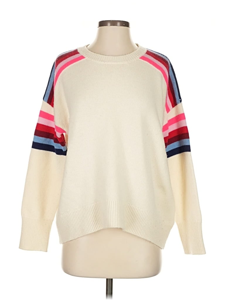 Pre-owned Sundry Wool Pullover Sweater In White