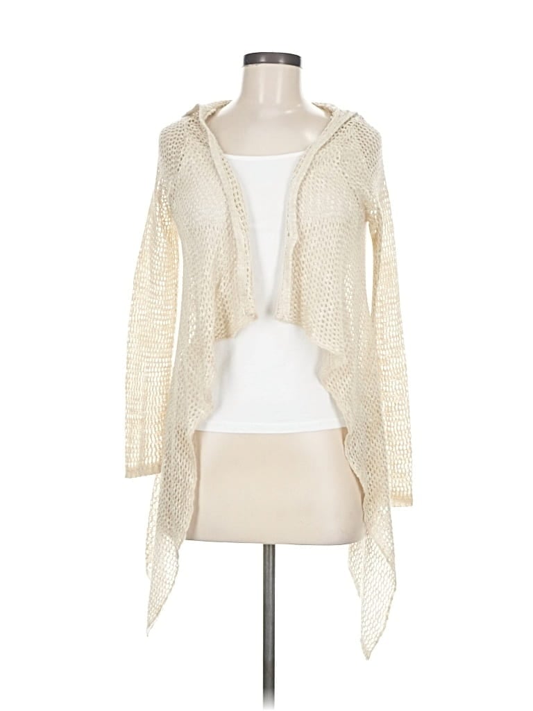 Pre-owned Assorted Brands Cardigan Sweater In White