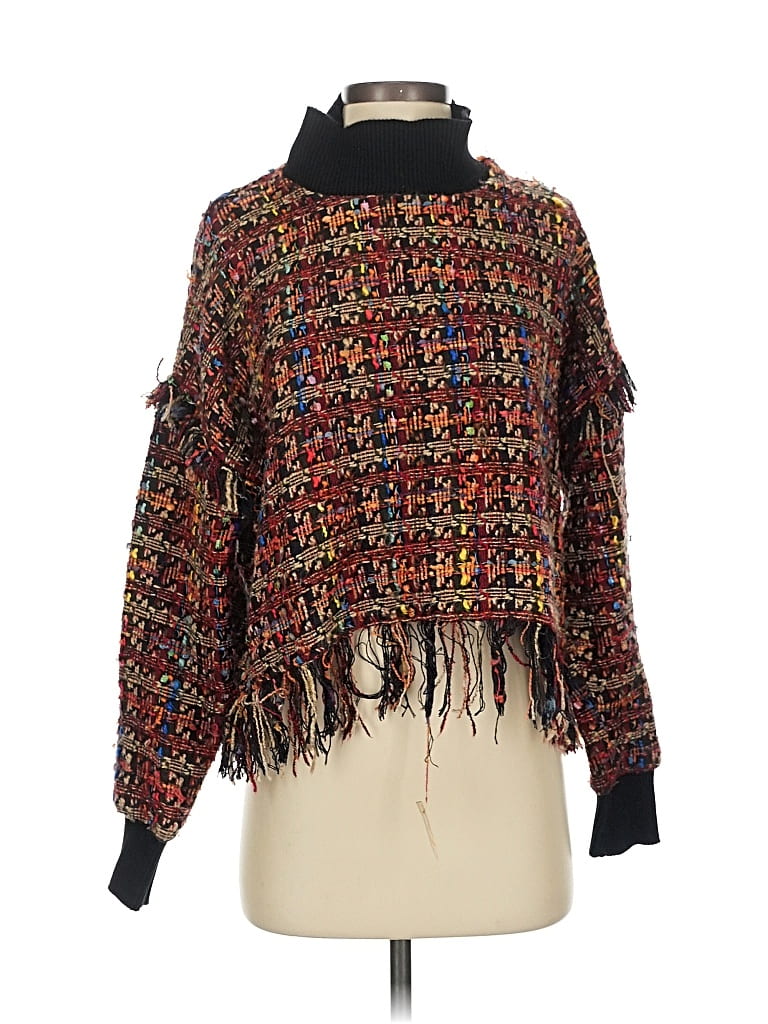 Pre-owned Zara Pullover Sweater In Red