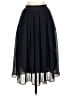 H&M 100% Polyester Solid Black Formal Skirt Size 2 - photo 1