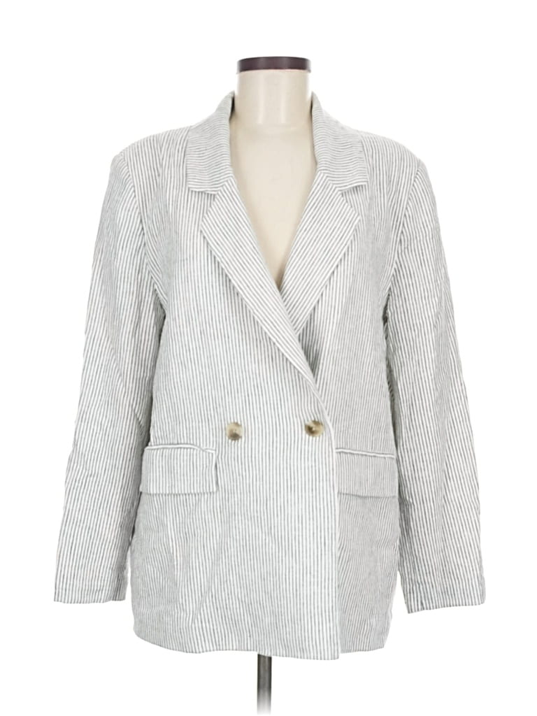 Pre-owned Old Navy Blazer Jacket In Gray