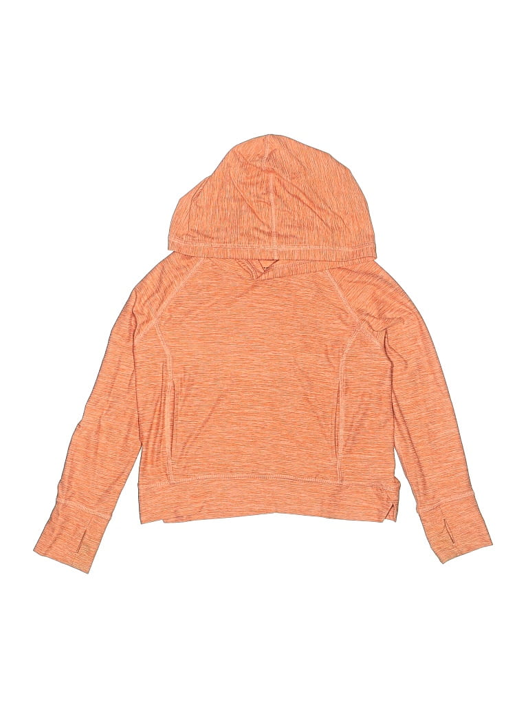 Pre-owned Hanna Andersson Kids' Pullover Hoodie In Orange