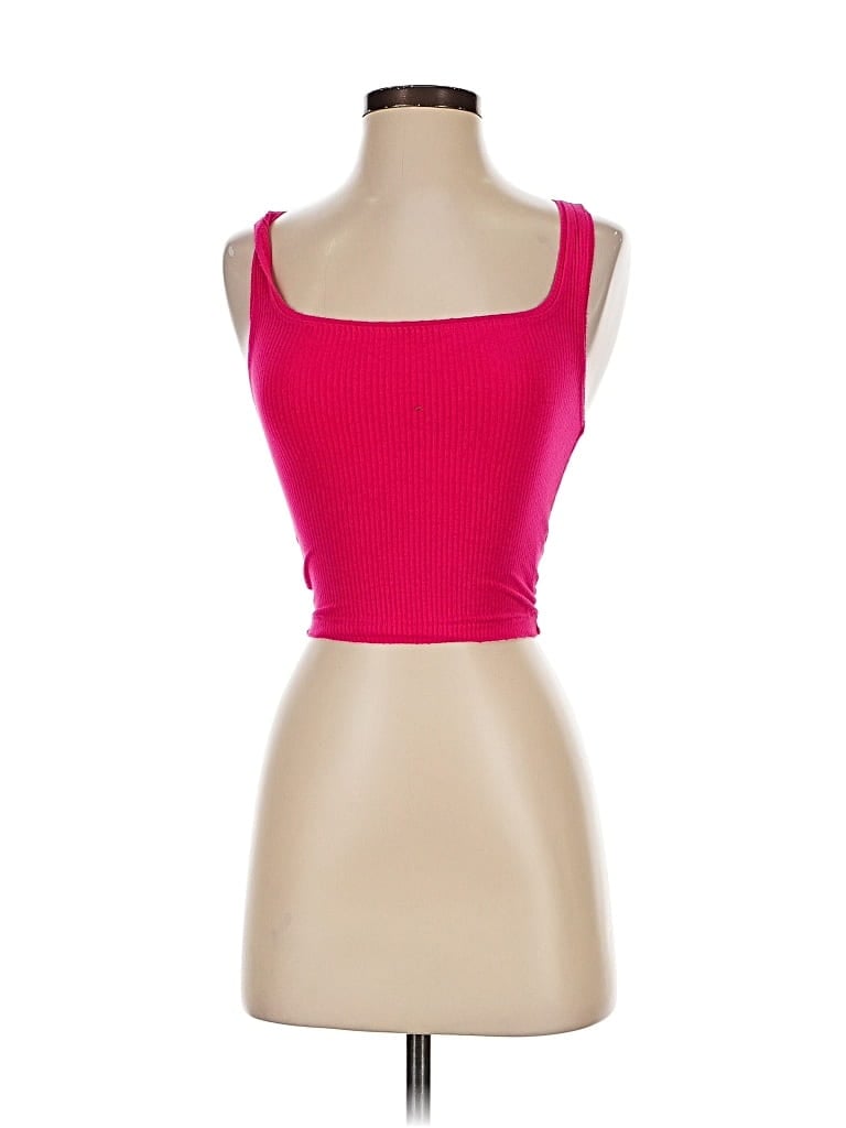 Pre-owned Bdg Tank Top Pink Strapless Neckline Tops