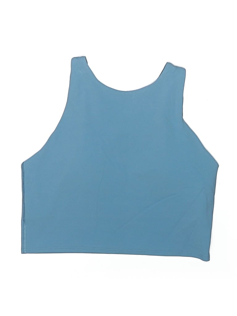 Pre-owned Athleta Swimsuit Top Blue Swimwear