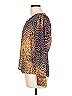 Etcetera Brown Long Sleeve Blouse Size 10 - photo 5