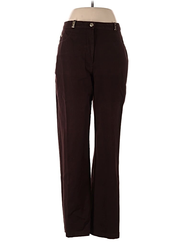 Pre-owned St. John By Marie Gray Jeans In Burgundy