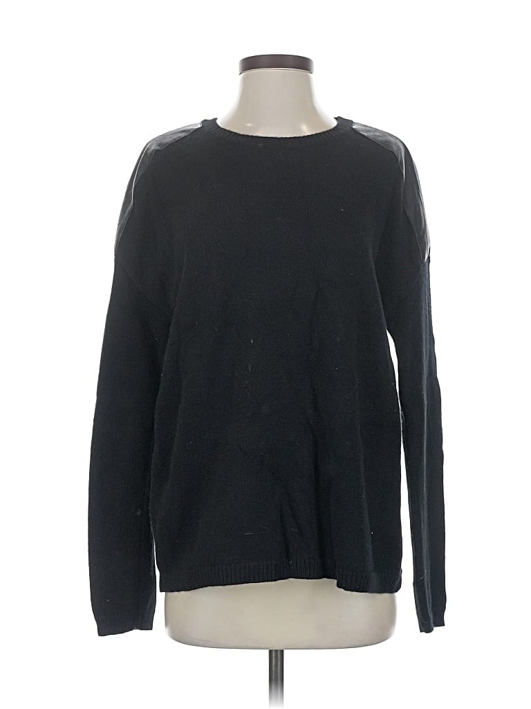 Pre-owned Bcbgmaxazria Wool Pullover Sweater In Black