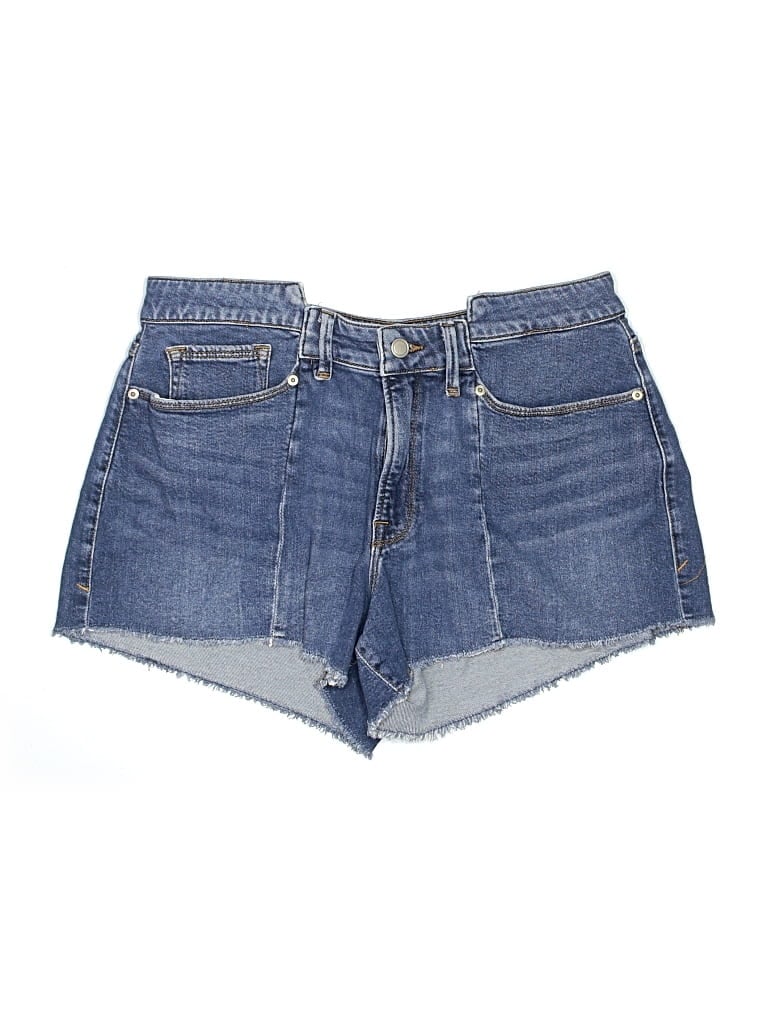 Pre-owned Good American Denim Shorts In Blue