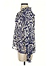 Zara Print Blue Long Sleeve Blouse Size S - photo 5