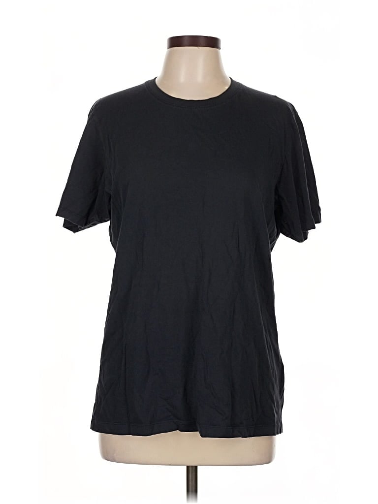 Pre-owned Uniqlo Short Sleeve T-shirt In Black
