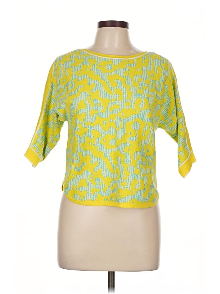 Pre-owned Tara Jarmon Pullover Sweater In Yellow