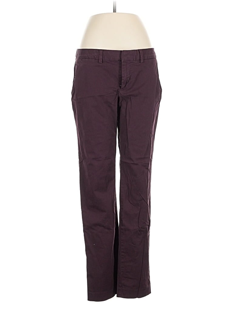 Pre-owned Lands' End Dress Pants In Burgundy