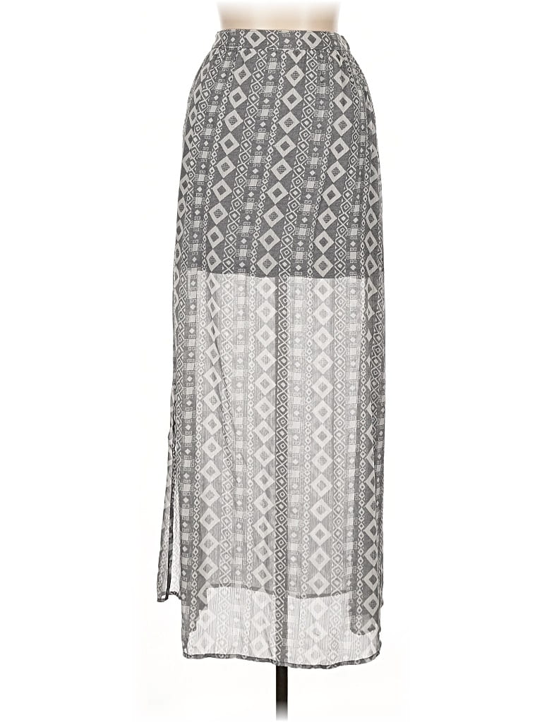 Pre-owned Hollister Casual Skirt In Gray