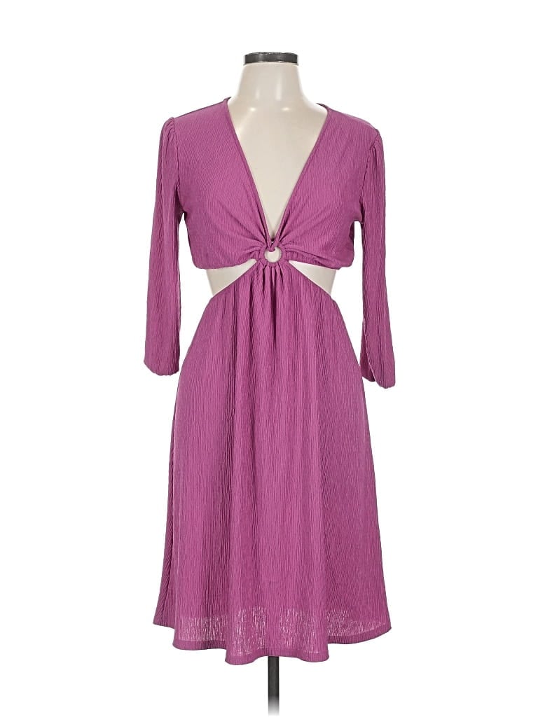 Monteau Casual Dress In Purple
