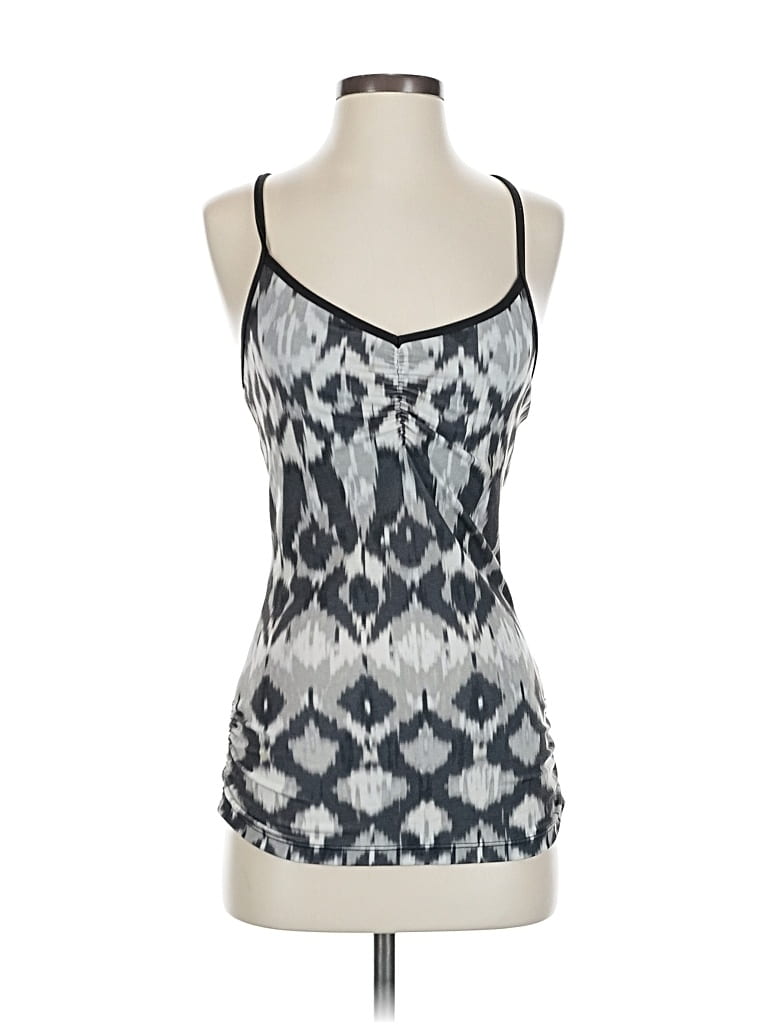 Pre-owned Prana Tank Top Silver Halter Neckline Tops