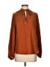 H&M 100% Polyester Brown Long Sleeve Blouse Size 4 - photo 1
