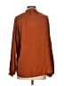 H&M 100% Polyester Brown Long Sleeve Blouse Size 4 - photo 2