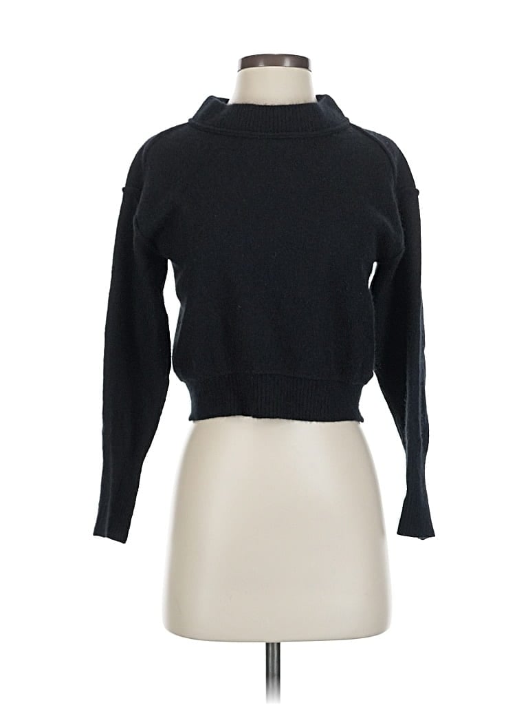 Pre-owned Free People Cashmere Pullover Sweater In Black