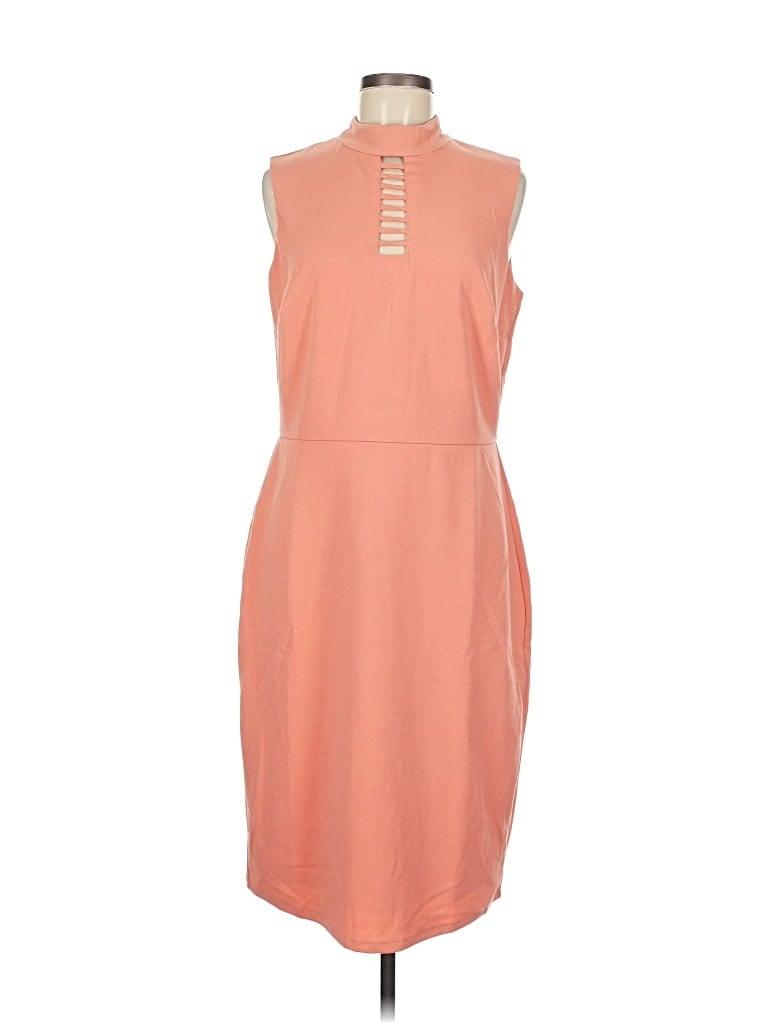 Pre-owned New York And Company Casual Dress In Orange