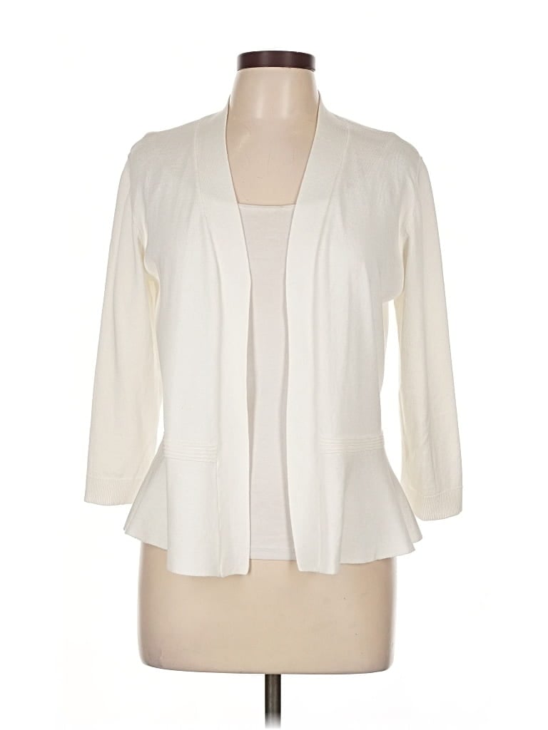 Pre-owned Verve Ami Cardigan Sweater In White