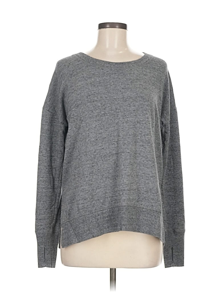 Pre-owned Athleta Pullover Sweater In Gray