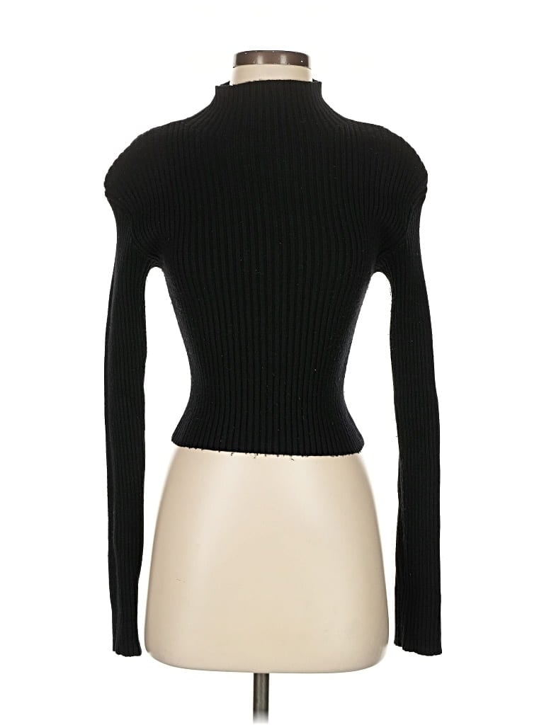 Pre-owned Zara Turtleneck Sweater In Black