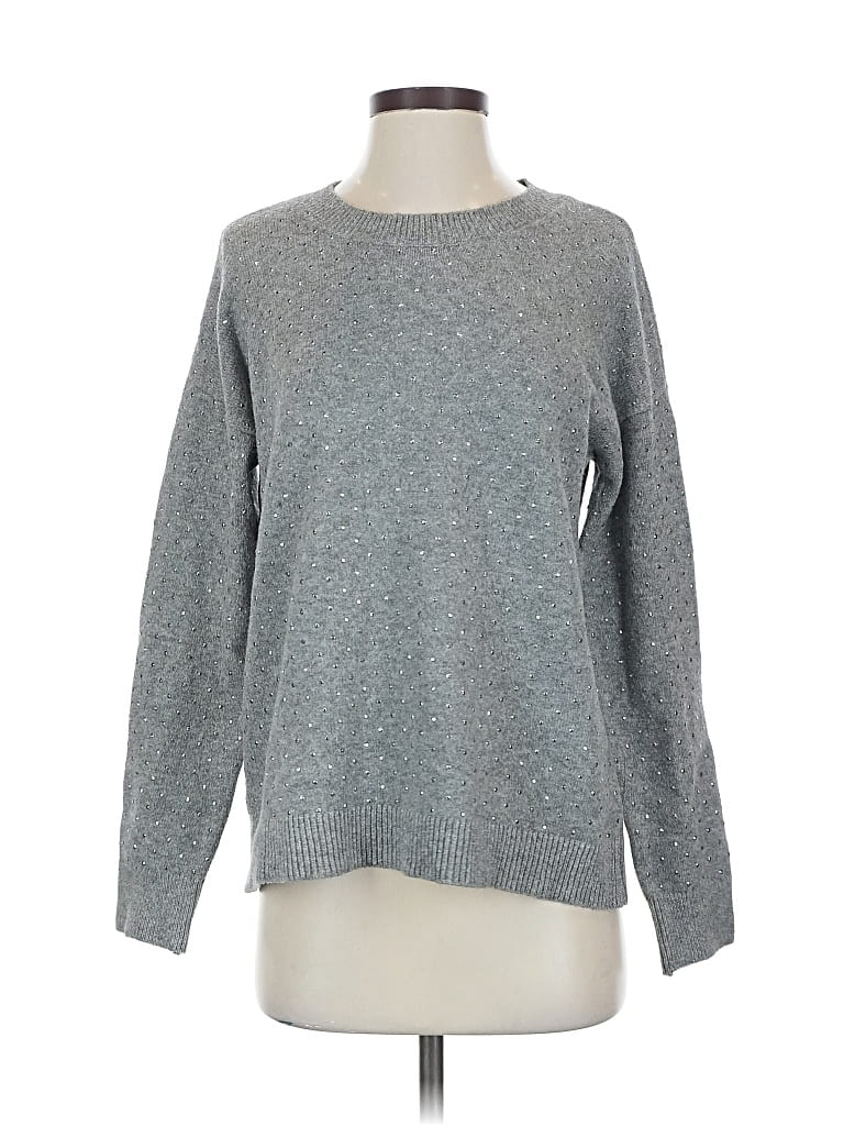 Pre-owned Ann Taylor Loft Pullover Sweater In Gray