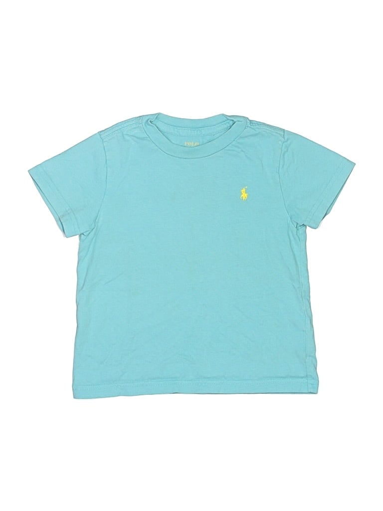 Pre-owned Polo By Ralph Lauren Kids' Short Sleeve T-shirt In Blue