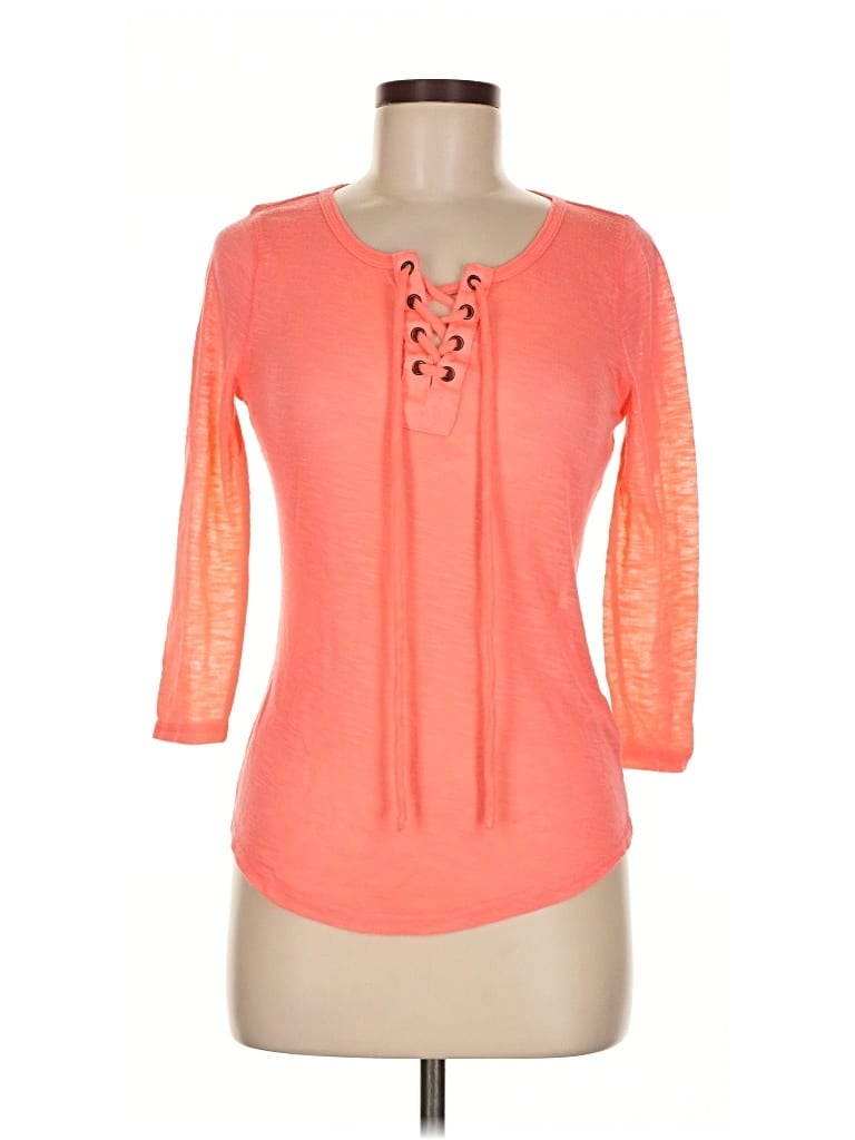 Pre-owned Self Esteem 3/4 Sleeve T-shirt In Orange