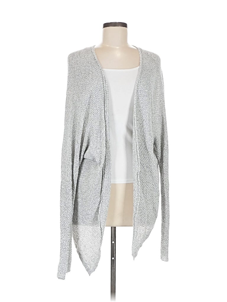 Pre-owned Brandy Melville Cardigan Sweater In Silver