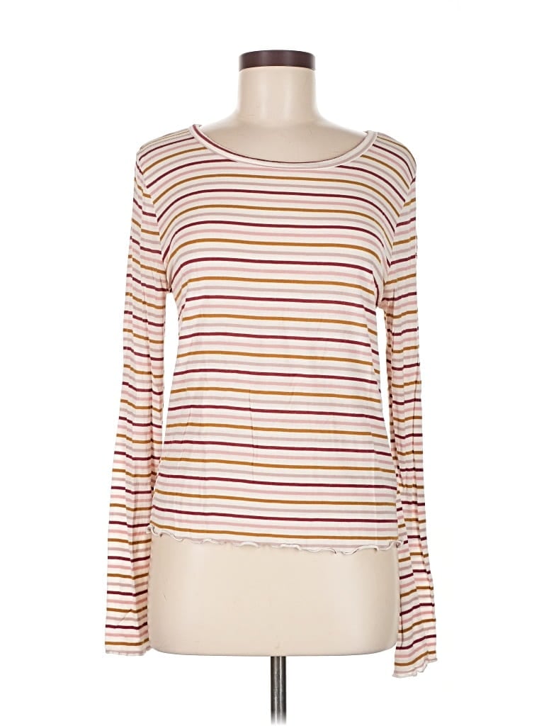 Pre-owned Mudd Long Sleeve T-shirt In White