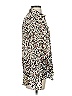SAND 100% Viscose Animal Print Ivory Tan Long Sleeve Blouse Size S - photo 4