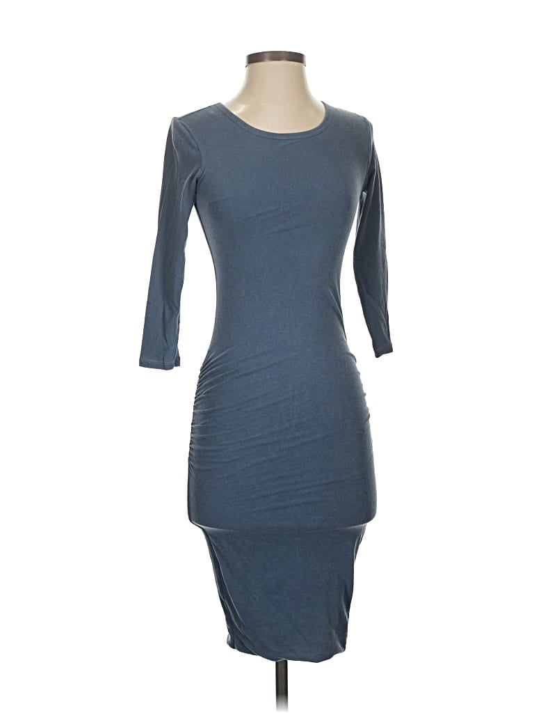 Pre-owned James Perse Cocktail Dress In Gray