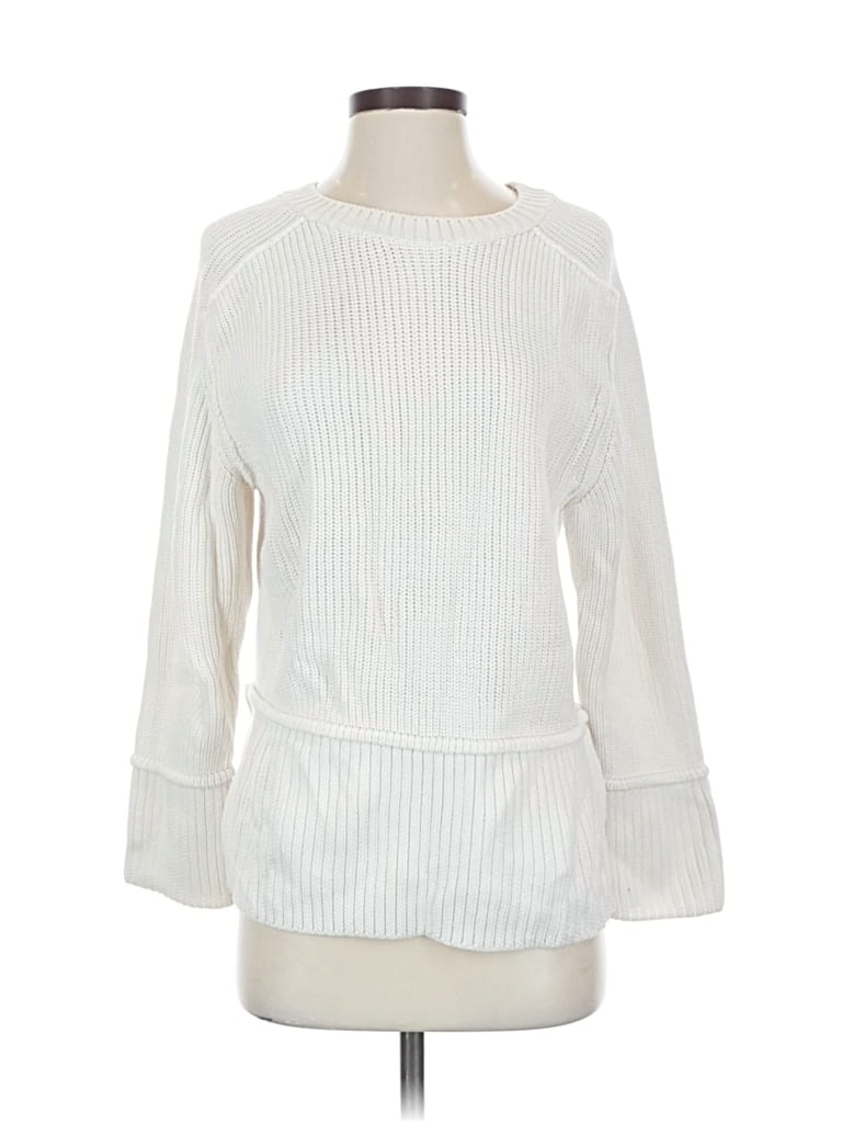 Pre-owned Pilcro Pullover Sweater In White