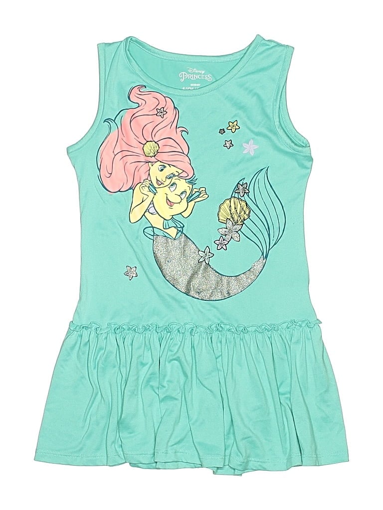 Pre-owned Disney Princess Kids' Dress In Blue