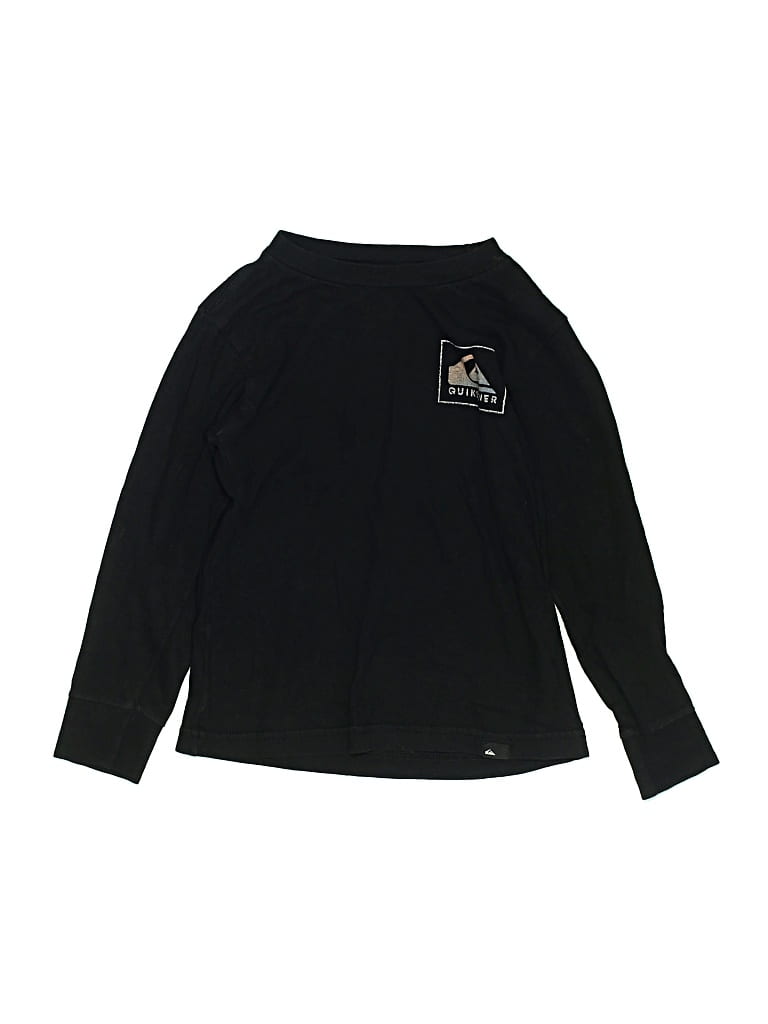 Pre-owned Quiksilver Kids' Long Sleeve Turtleneck In Black