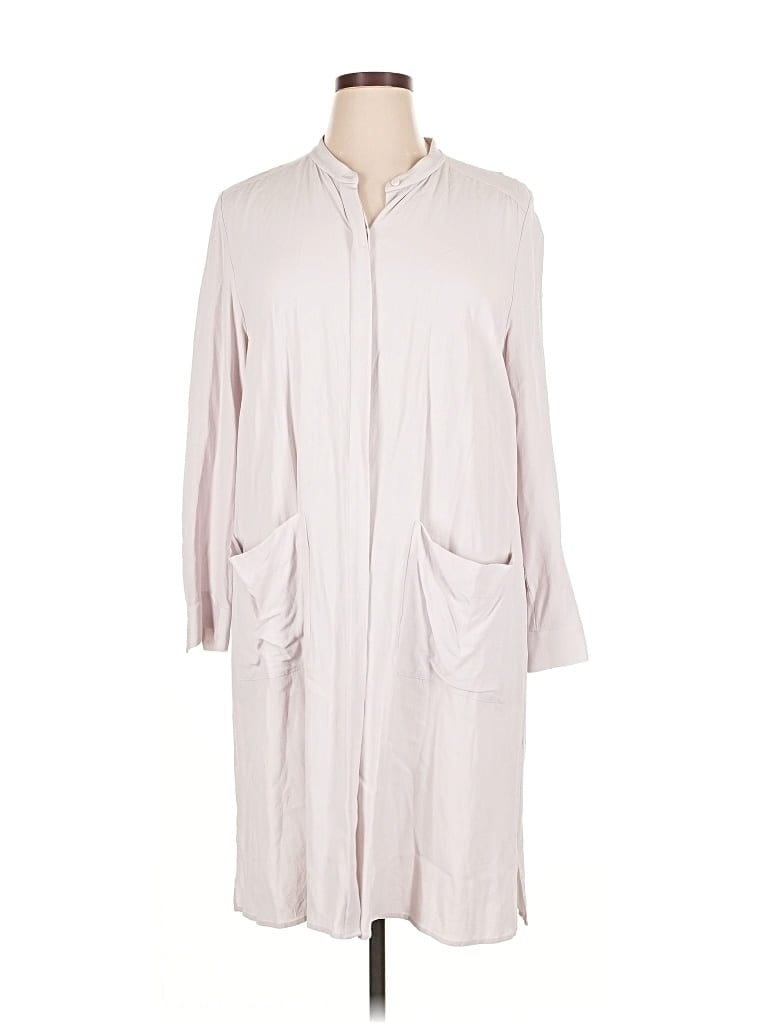 Pre-owned Eileen Fisher Casual Dress In Gray