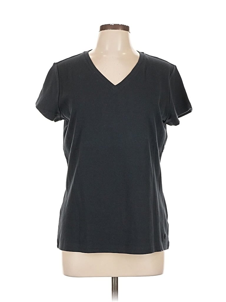 Pre-owned Isaac Mizrahi Live Short Sleeve T-shirt In Gray