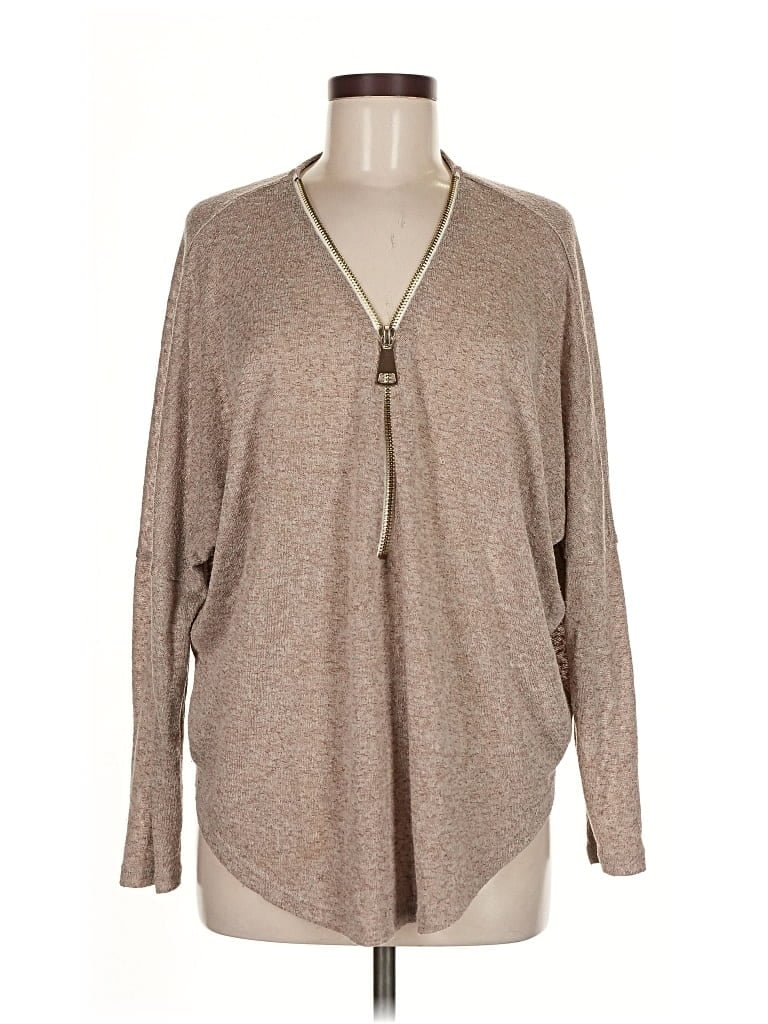 Pre-owned Chelsea & Theodore Cardigan Sweater In Brown