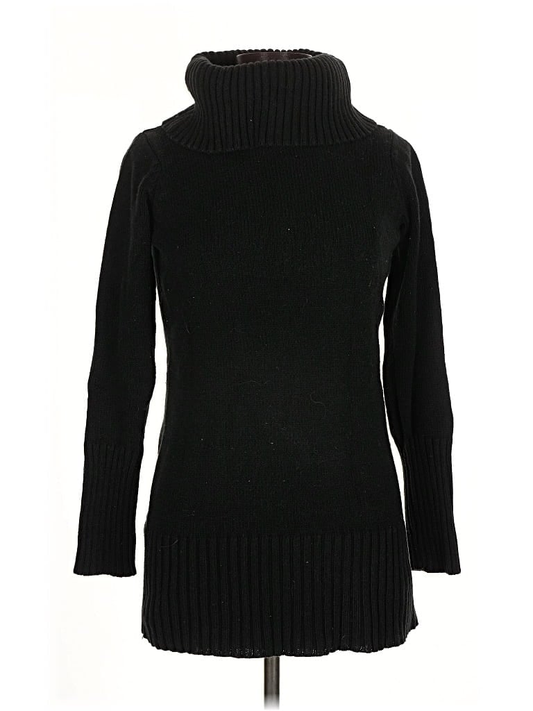 Pre-owned Newport News Turtleneck Sweater In Black