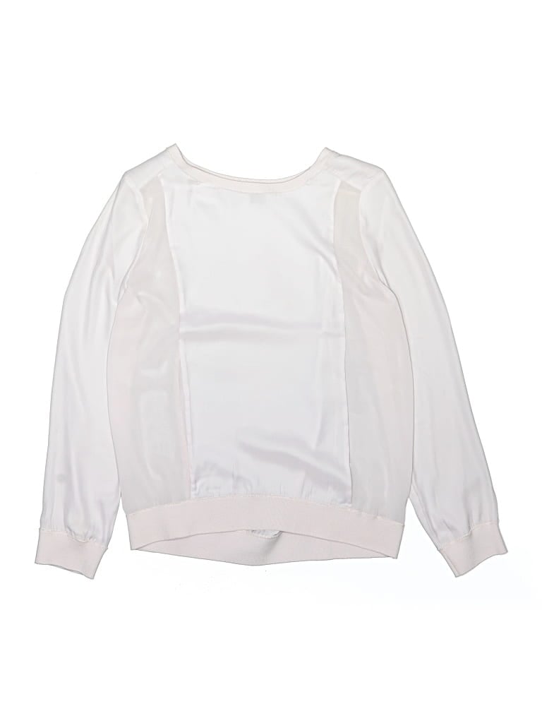 Pre-owned Vince Kids' Long Sleeve Blouse In White