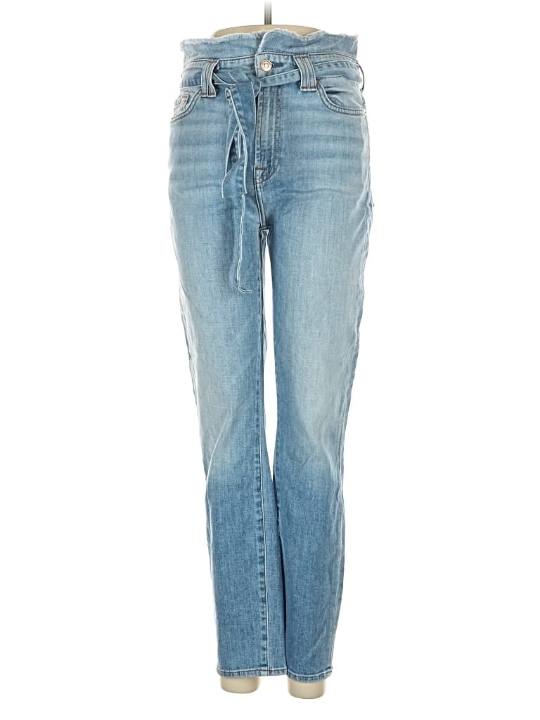 Pre-owned 7 For All Mankind Jeans In Blue